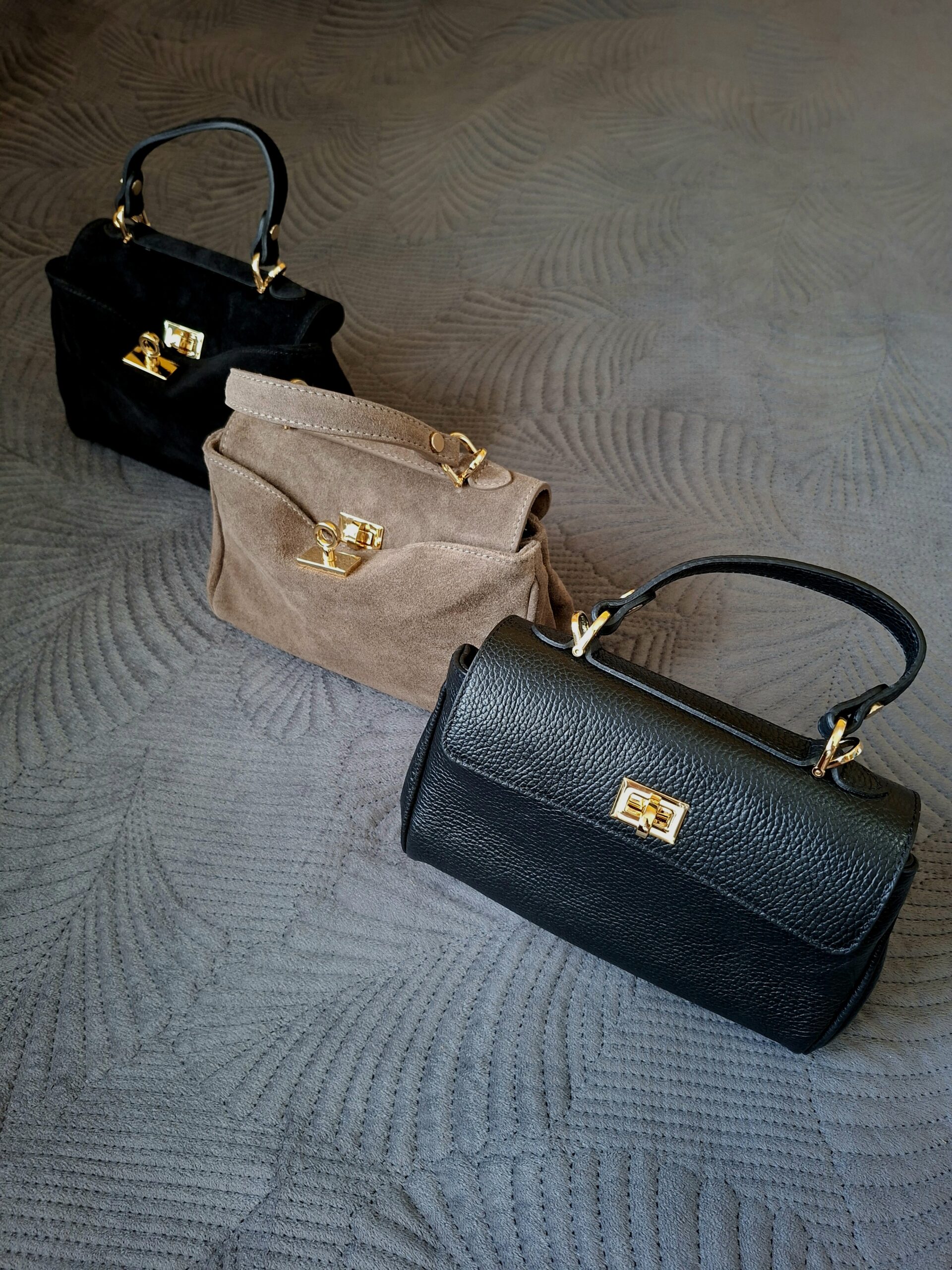 Torebka damska Balenc Mini skórzana - czarna - obrazek 5